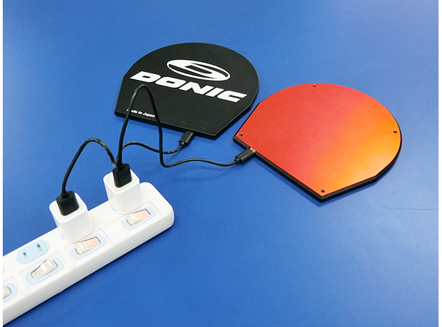 卓球　ドニック　ラバーウォーマー 箱無し10000円ドニックラバーウォーマー 2個+バッテリー